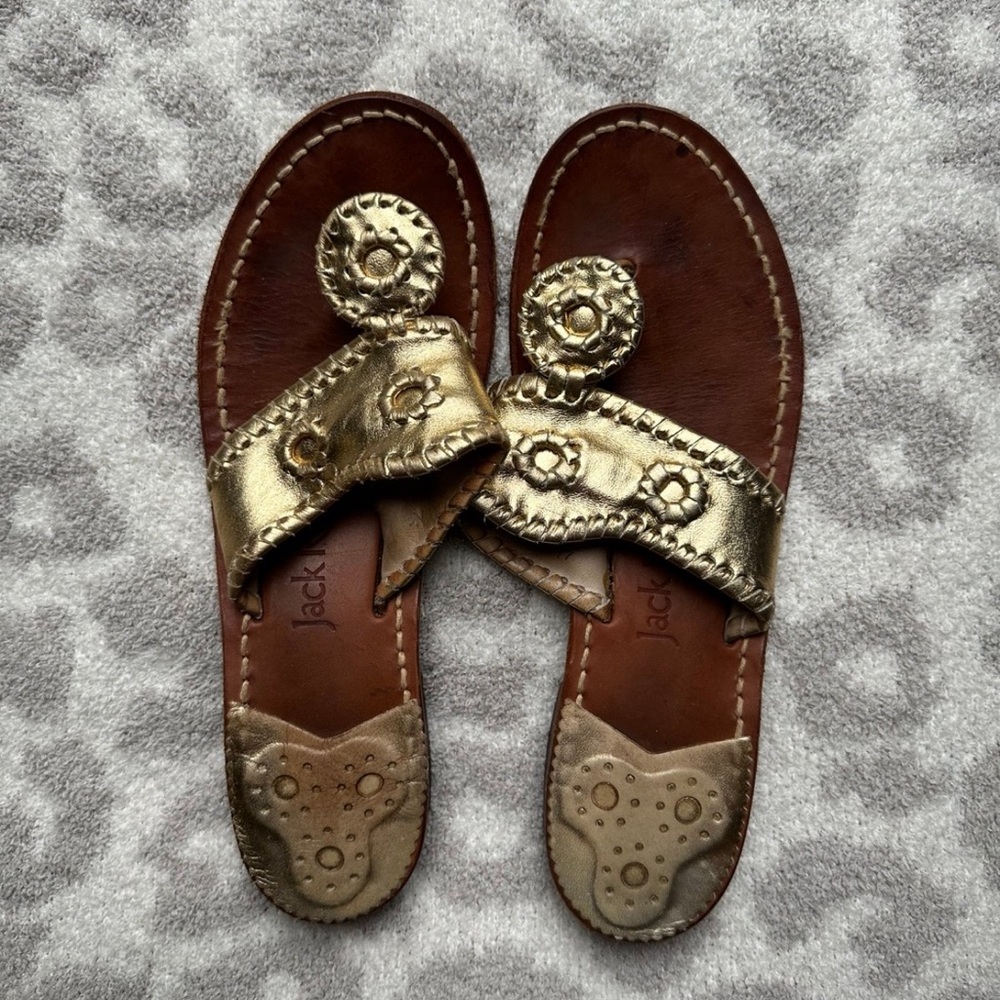 Jack Rogers Women's Gold Sandals